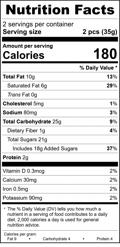 W2616t – 8Pc Premium Selection RecipeFormula Nutrition Labels W2616t - 8Pc Premium Selection RecipeFormula Nutrition Labels